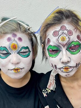 ヘアセットアップス(UP's) アニメキャラ鬼滅『ハロウィンメイク玉壺2バージョン♪』