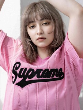 黒髪/クラゲヘアー/オリーブグレー/小顔/ココアベージュ/茨木 