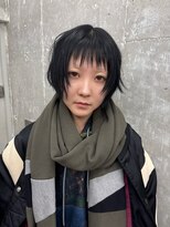 オーン 渋谷(OOn) ブルーブラックのシャギーショート