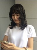 ミディアムパーマ　ニュアンスパーマ　レイヤーパーマ