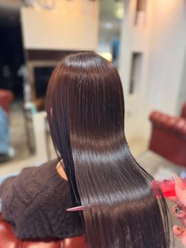 ホーミー(Homie) 【美髪改善】大人可愛いパープルブラウン×極上トリートメント