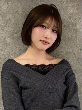キャパ セントラル 天神 大名店(CAPA central) ブラウンベージュ ボブレイヤー 前髪カット 髪質改善 20代