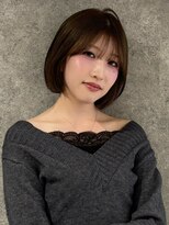キャパ セントラル 天神 大名店(CAPA central) ブラウンベージュ ボブレイヤー 前髪カット 髪質改善 20代