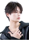 ツーブロック韓国コンマバング"フェザーパーマ"