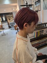 ウィ 立川(Oui)&nbsp;【HIROMU】刈り上げショート/ローズベージュ/ショートカット