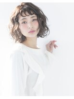 シャンプー 本店(SHAMPOO)&nbsp;ちょい攻めハードウェーブなパッツンボブ