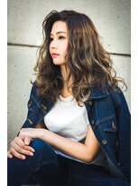 ヘアメイクレコリア(Hair Make RECOLIA)&nbsp;京都・東野recolia リラクシーウエーブ　×　透け感グレージュ