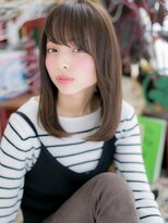 カバーヘア イヴ 戸頭店(COVER HAIR EVE)&nbsp;*+COVER HAIR+*…前下がり◎小顔ナチュラルストレート