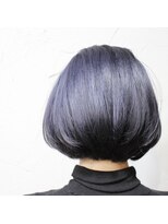 デコヘアーフラッペ(DECO HAIR frappe)&nbsp;Wカラーでネイビーアッシュ