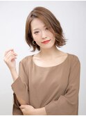 伸ばしかけの前髪でイイ女風【夏カラー/ニュアンスカラー】