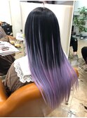 【エクステ】パステルピンクバイオレットグラデーション