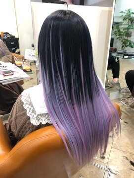 カルマ(KARMA) 【エクステ】パステルピンクバイオレットグラデーション