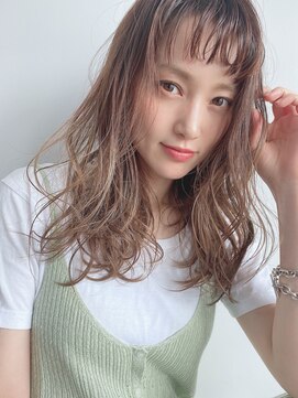 ルービック 和歌山(Rubik's) イメチェン耳かけニュアンスパーマフォギーベージュ
