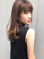 キリ 表参道(kyli)&nbsp;ボブルフ大人かわいいピンクベージュ薄めバングくびれモテ髪