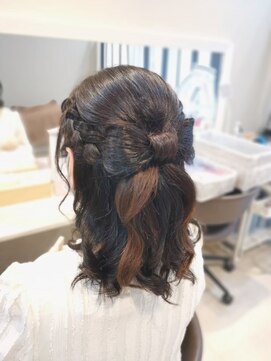 ヘアセットサロン ミント(Hair set salon MINT) リボンハーフアップ