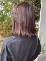 ヘア プロデュース キュオン(hair produce CUEON.)&nbsp;切りっぱなしボブ×ラベンダーアッシュ