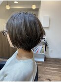 アッシュブラウン×ショート