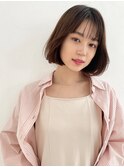 momo TWICEジヒョ風韓国ココアベージュボブウルフ☆