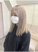 【ミルクティーベージュ】【ケアブリーチ】【梅田美容室】anz