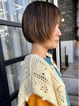 ヴヴ(Bub) highlight color/ベージュハイライト ショート