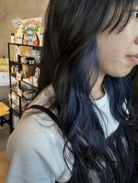 アチーブリス(achieve Liss) イヤリングカラー×ネイビーブルー×外国人風カラー10代20代