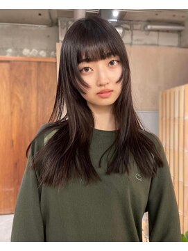 ホネン(honen) 髪質改善メテオカラー姫カットレイヤー艶カラーブリーチ薬院大通