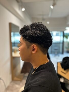 ソイクフ 四条大宮店(SOY-KUFU) 20代30代40代ツーブロパーマスペインカールビジネススタイル