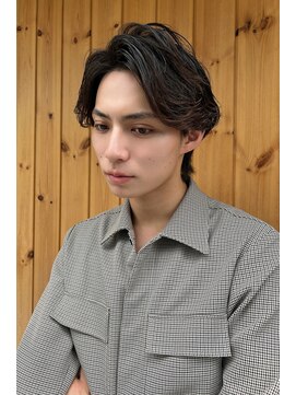 ブゾン(buZon) 【buZonブゾン】センターパート×フェザーパーマ