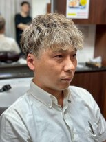 ケースタイル ヘアスタジオ 神保町店(K STYLE HAIR STUDIO)&nbsp;波巻き/メンズパーマ/束感ショート/ツーブロックマッシュ/理容室