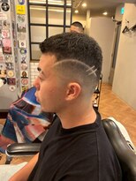 バーバーブロス 吉祥寺店(BARBER BROS)&nbsp;【BarBerBROS】バリアート　デザインアートラインフェードカット