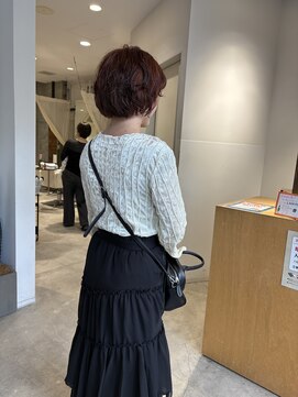 ミリ(milli Produce by ITAKURA) オレンジボブパーマ