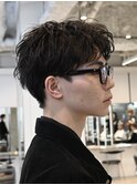 渋谷アクティブショートルーズショートパーマツイストパーマ緩め