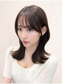 ＊20代30代40代◎小顔薄め前髪顔まわりレイヤーくびれヘア表参道