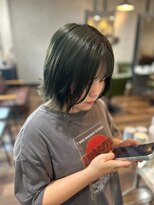 ヘアーワークス ボナ ウニクス店(HAIR WORKS bona) 艶カラー ストレート