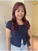 20代30代40代　カシスピンク/夏のヘアアレンジ