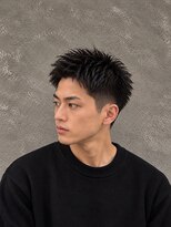 ラベルム バイ エーケー メンズ(La Belleme by AK for Men)&nbsp;黒髪アップバング×爽やかベリーショート