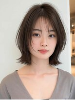 ロッソ 大橋店(Rosso) ナチュラルブラウンの軽いボブ【大橋】