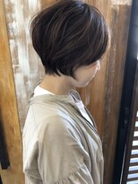 バンビ プライベート サロン(Bambi private salon)&nbsp;前髪あり＊丸みがかわいい大人マッシュショート＊Bambi松平愛＊