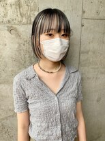 アルカナ 明治神宮前原宿(ARCANA) インナーカラー　ホワイトインナー　ボブ