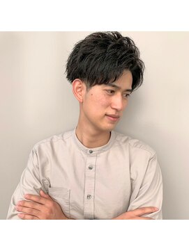 エストアール フクオカ 福岡博多店(est-r. Fukuoka) ツイストパーマ×ワイルドアップバング