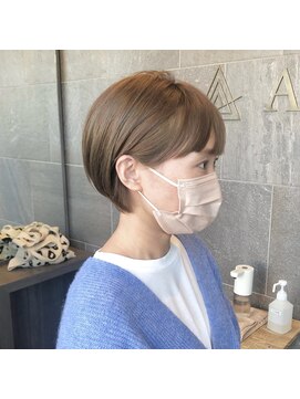 メゾン アヴァロ(Maison Avallo) お客様スナップ　マッシュショート／ハイトーンカラー