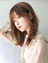 大人可愛い似合わせカット斜めバンク前髪くびれヘアくびレイヤー