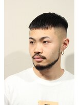 レンゲン(LENGEN)&nbsp;メンズかき上げニュアンスマッシュサイドパート韓国マッシュ