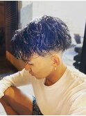 ハイライト/ツーブロ/束感/波巻き <理容室>[メンズ/武蔵浦和]