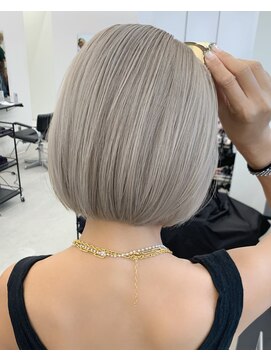 エゴル ナゴヤサカエ(ENGOL NAGOYA SAKAE) 保存必須【海外風ハイトーンボブ】グレージュカラー
