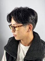 プレミアムバーバー 表参道店(PREMIUM BARBER produce by HIRO GINZA)&nbsp;アップバンク×センターパート×ツーブロック