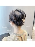 アップヘア/ヘアセット/ヘアアレンジ/結婚式ヘア/お呼ばれヘア