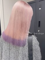 ベレーザ 渋谷(BELEZA)&nbsp;7378ベビーピンクハイライトバレイヤージュ艶髪ハイトーンカラー