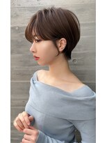 ロンドプロフィール 浦和(Lond profil) 大人可愛い20代30代40代黒髪前下がりショートボブ丸みショート◎