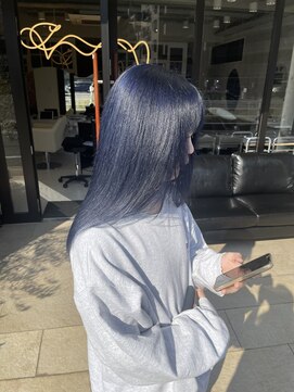 髪屋 紬 【Chu】ハイトーン/ブルーブラック/ネイビーカラー/ブルー